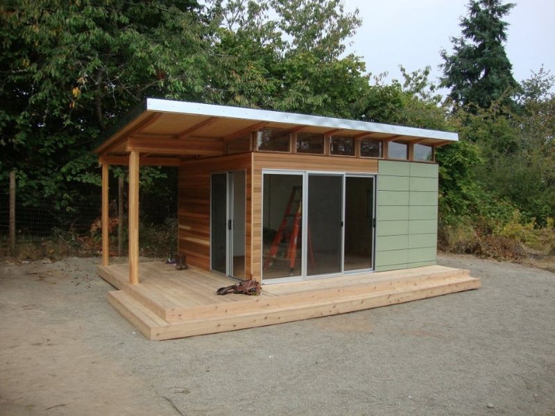 prefab sheds modern-shed pre-fab shed kit: 12u0027 x 16u0027 coastal - prefab shed kits GXNQGYK