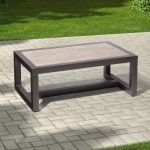 premium edgewood metal patio coffee table - smith u0026 hawken™ : target UUEOWTU