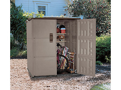 rubbermaid sheds double deep modular vertical shed - discontinued | rubbermaid TVIAJER