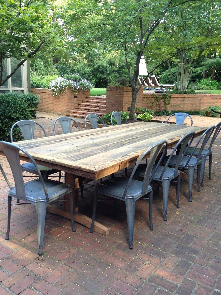 rustic outdoor furniture outdoor, patio rustic farm tables-weu0027ll make you one! i think this is TEIOYIY