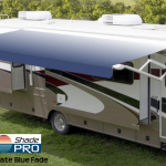 rv awnings eclipse vinyl slate blue fade with white weatherguard TCZCYZM