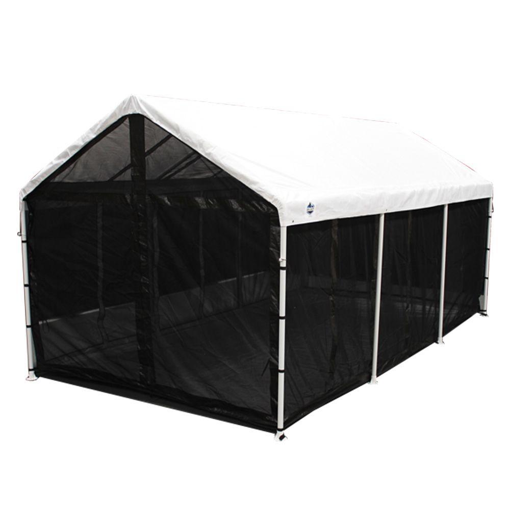 screened canopy king canopy bug screen room with floor UATMDMY