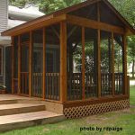 screened in porch ideas screen panels installed on diy screen porch build on back deck IGKFJFL