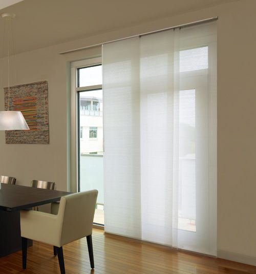 sliding door blinds levolor® panel track blinds: designer textures light filtering UTLHDKX