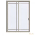 sliding patio doors 72 in. x 96 in. v-4500 contemporary desert sand vinyl right- OQAPLXF
