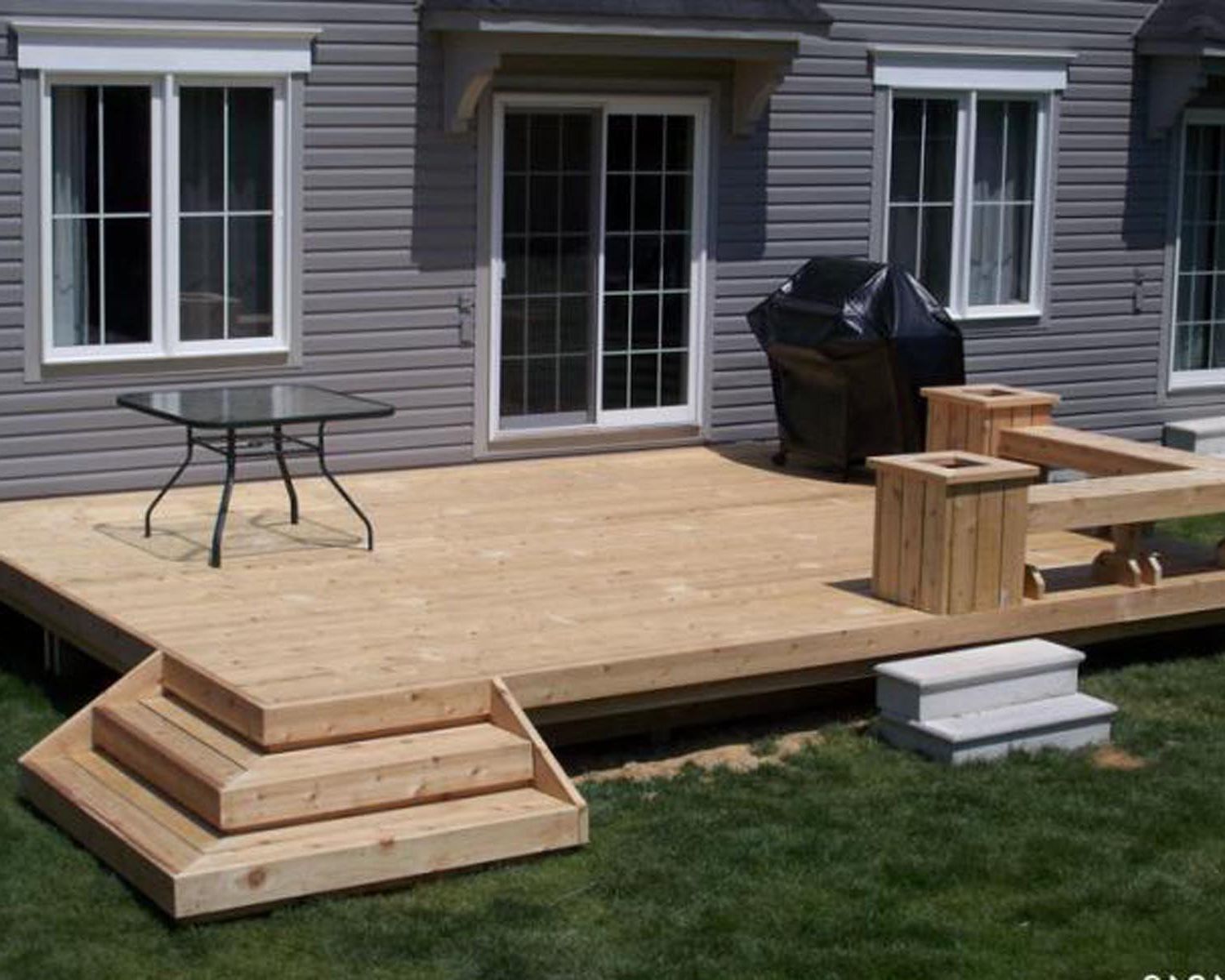 small deck ideas outdoor , grabbing exterior beauty with small backyard deck ideas : simple QCIAQLM