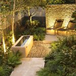small garden design dry stone wall, water tough, small garden daniel shea contemporary garden WIXVLVB