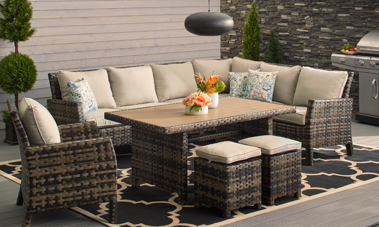 small patio table how to choose patio furniture for small spaces YEYGXBU