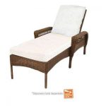 spring haven brown wicker patio chaise lounge ... NKDNFZA