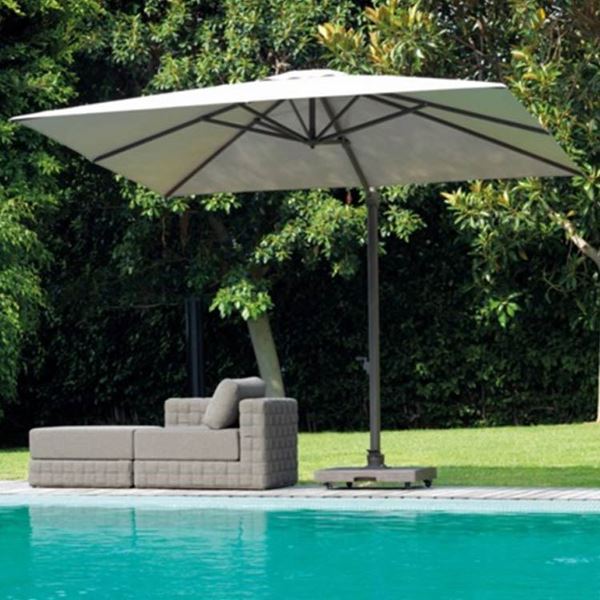 square garden umbrella marte with retractable opening system for easy  closure SQSPNSK