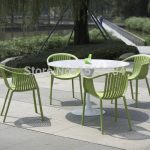 stacking plastic garden furniture rattan style outdoor chair-in garden  chairs from WJGMELI