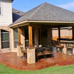 stamped concrete covered patio perfection UJFAYYT