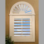 sunburst shutters window covering ideas u0026 inspiration: sunburst arch top shutters image GAZCRQE