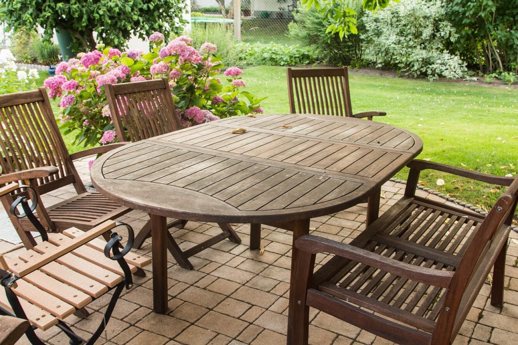 teak patio furniture teak-wood-garden-furniture-oval-table EYRLNNV