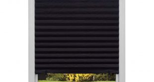 temporary blinds amazon.com: original blackout pleated paper shade black, 36u201d x 72u201d, 6-pack: NIKRSZJ