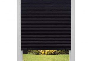 temporary blinds amazon.com: original blackout pleated paper shade black, 36u201d x 72u201d, 6-pack: NIKRSZJ