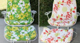 vintage patio furniture before u0026 after image THVWPXC