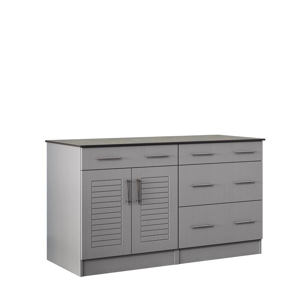 weatherstrong key west 59.5 in. outdoor cabinets with countertop 2-door and SDMMDGV