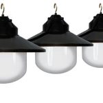 white awning lights with black shade - 6 lights RECOIXF