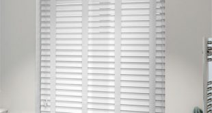 white blinds arctic white u0026 white faux wood blind - 50mm slat EPFSBLC