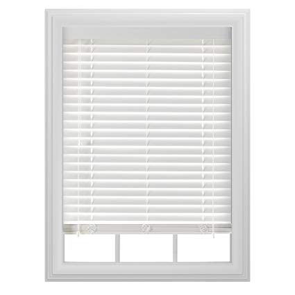 white blinds bali blinds 2 faux wood corded, 39x64, white VDRYQSW