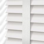 white blinds true white u0026 linen faux wood blind - 50mm slat NDJUDLP