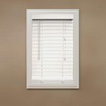 white wood blinds home decorators collection white 2 in. faux wood blind - 34 in. DUNIZAD