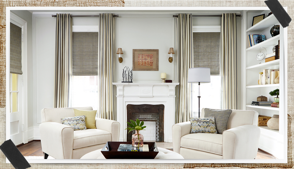 window decor beige curtains, roller shades u0026 living room decor UTVRDKF