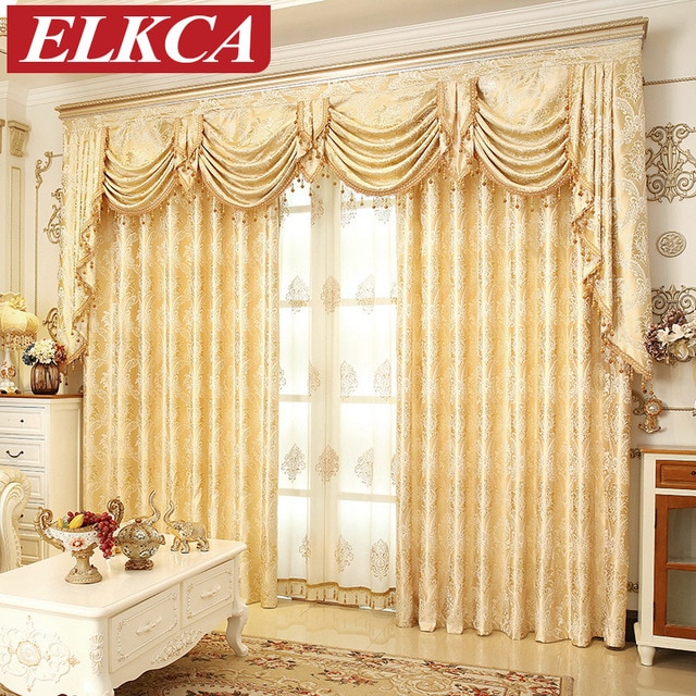 window drapes european golden royal luxury curtains for bedroom window curtains for  living AHTXQPC
