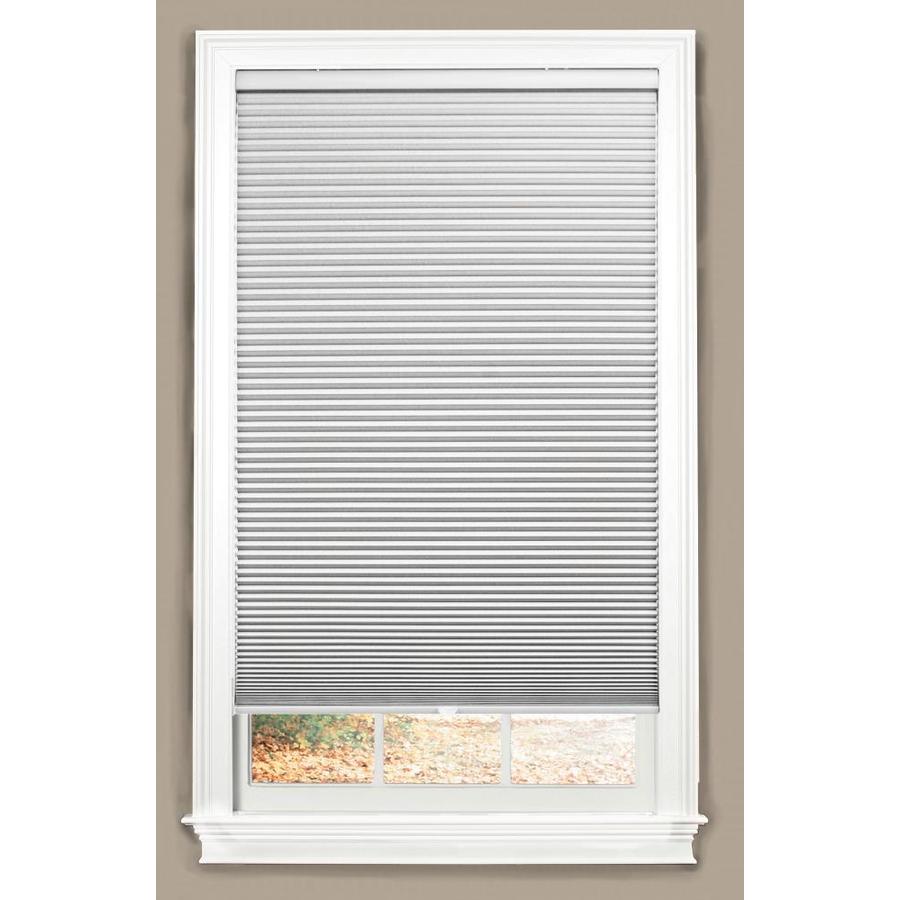 window shade allen + roth white blackout cordless polyester cellular shade (common:  34-in; KCTQBIB