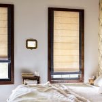 window treatment cascade roman shades | the sunbrella ventana collection | tinte | ash EIOANSO