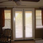 window treatments for french doors hunter douglas silhouette shades on french doors combined with drapery  treatments CORKSYW