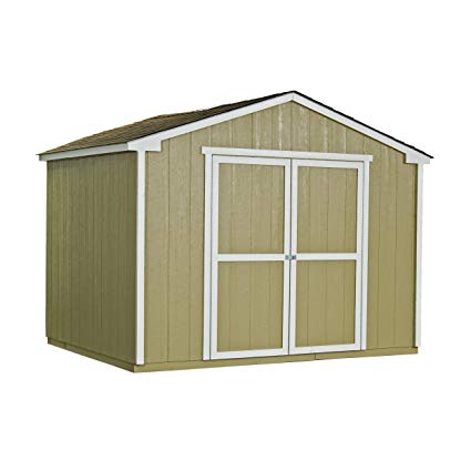 wood storage sheds handy home products cumberland wooden storage shed with floor, 10 by 8-feet NUPPHJU