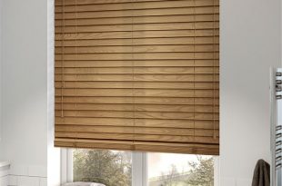 wooden blinds english oak wooden blind - 50mm slat XGOHBKL