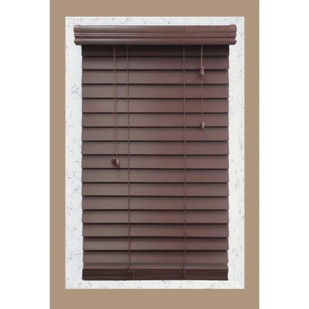 wooden blinds home decorators collection brexley 2-1/2 in. premium wood blind - 71.5 EROXWZD