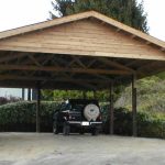 wooden carports | 6 x 6 cedar carport attached carport outside . EIVFRSM