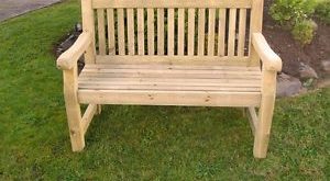 wooden garden benches image is loading athol-chunky-4-foot-wooden-garden-bench-brand- OAZXRGK