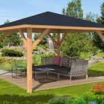 wooden gazebo syros larch timber gazebo ... WHOINMD