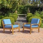 wooden patio furniture grenada outdoor wooden club chair w/ cushions (set of 2) by christopher CZIKSIF