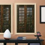 wooden window shutters plantation walnut real wood interior shutter ... MLTTEXQ