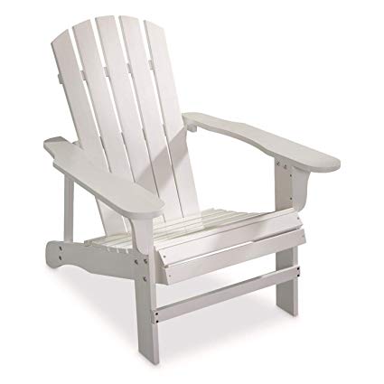 Amazon.com : Leigh Country Classic White Painted Wood Adirondack