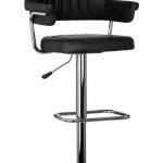 kitchen, bar, breakfast bar stools with arm rests- chrome, swivel