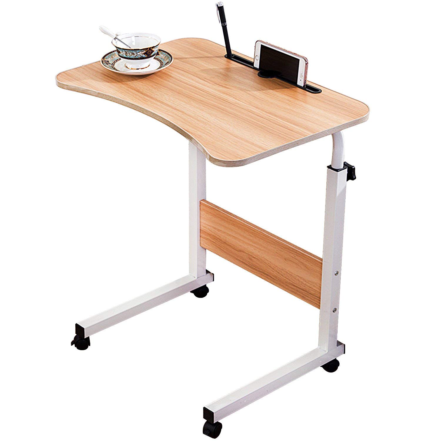 DL furniture - Adjustable Desk Body Curve Edge Design With Phone