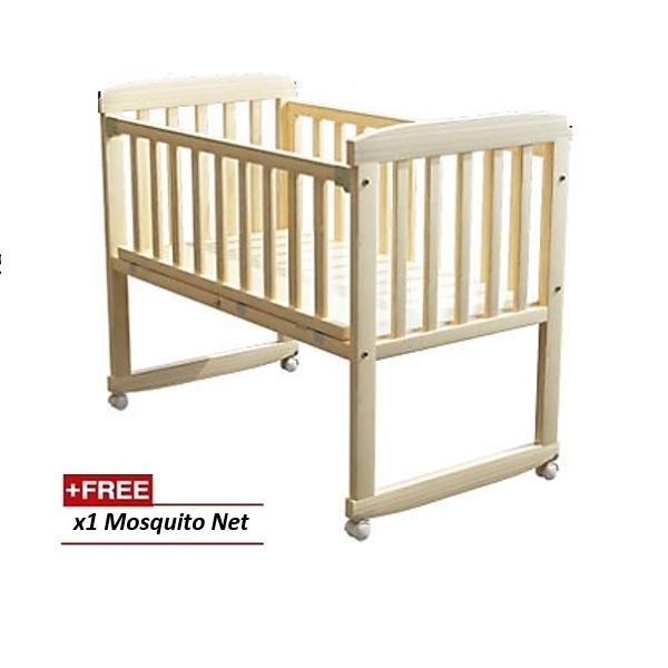 Cradle Baby Cot Wooden Rocking baby cot Baby bed | Lazada