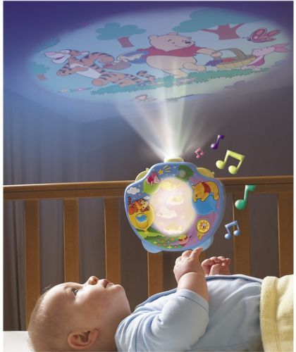 Tomy Winnie the Pooh Night Light Music Projectors Cot Crib Mobiles