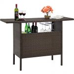 Amazon.com : Best Choice Products Outdoor Patio Wicker Bar Counter