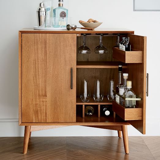 Mid-Century Bar Cabinet - Small | west elm
