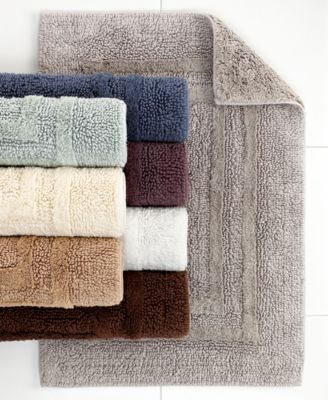 Hotel Collection Cotton Reversible Bath Rugs, 100% Cotton, Created