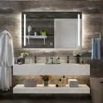 DIYHD Wall Mount Led Lighted Bathroom Mirror Vanity Defogger 2