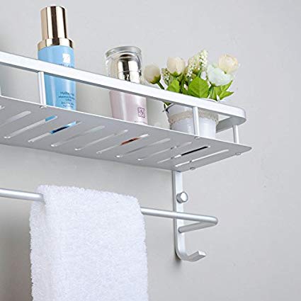 Amazon.com: Modern Aluminum Double Towel Bar, Wall Mount Bathroom
